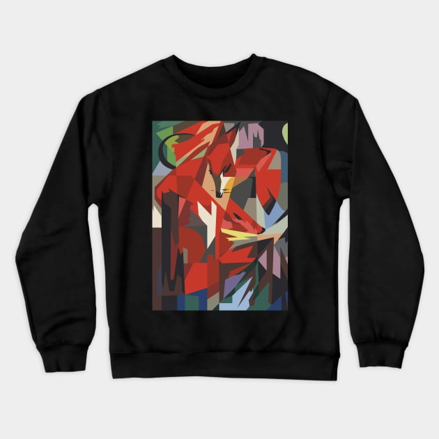 Foxes Crewneck Sweatshirt by Caloy